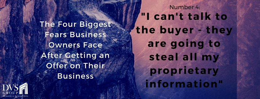 Seller 4: I can't talk to the buyer - they are going to steal all my proprietary information